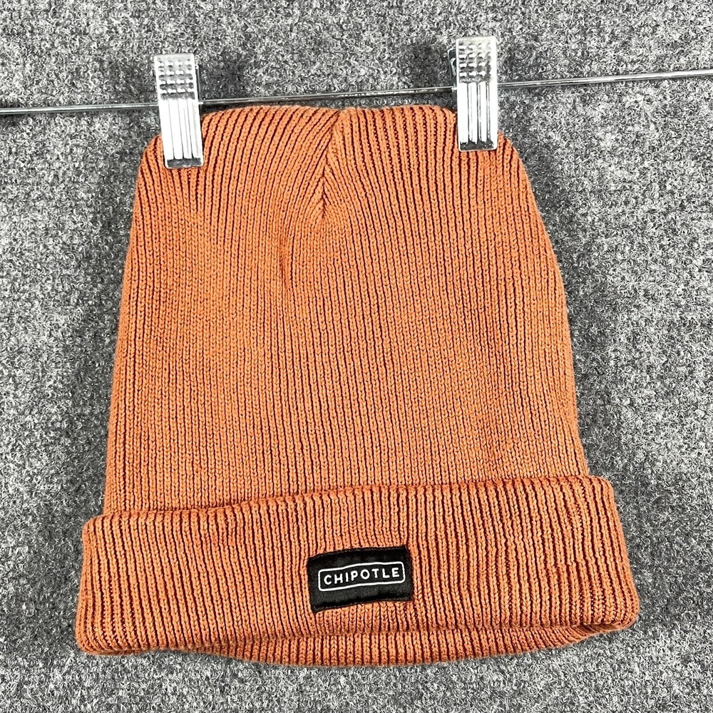 Chipotle Beanie Hat Orange Terracotta Adult Size #2345